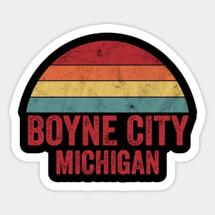 Boyne City Michigan Sticker